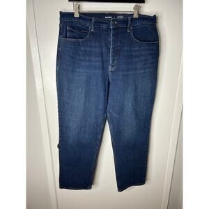 Old Navy Women's Extra High Rise Sky-Hi Straight Ankle Jeans Blue ~ Size 16